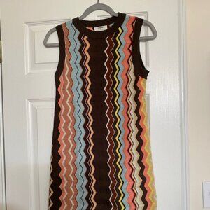 MISSONI for Target Sweater Dress Sleeveless, Chevron Pattern - Size